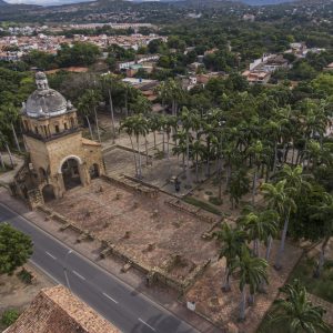 Templo Histórico Villa del Rosario. Foto Los Manes del Drone